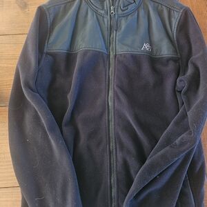 Aeropostale Men's Black Fleece Jacket